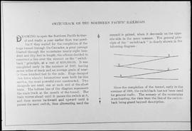 Description of Northern Pacific switchback at Stampede Pass, Washington Territory, in 1887.