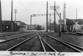 Chicago, Milwaukee, St. Paul and Pacific Railroad passenger train number 17, the Columbian, at Re...