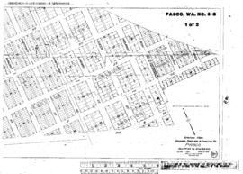 Plat Map of Spokane, Portland, and Seattle Railway Facilities at Pasco, Washington, 1916