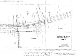 Plat Map of Great Northern Facilities at Dover, Idaho, 1927