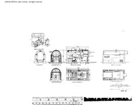 Northern Pacific Engineering Drawing, Depot at Bozeman, Montana, 1923
