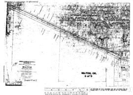 Plat Map of Union Pacific Facilities at Milton, Oregon, 1945