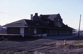 Northern Pacific depot in Ellensburg, Washington in 1987.