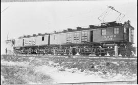 Chicago, Milwaukee, St. Paul & Pacific Railroad Company electric locomotive number 10103, und...