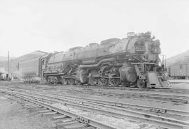 Northern Pacific steam locomotive 5122 at Garrison, Montana, in 1953.