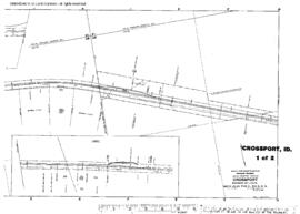Plat Map of Great Northern Facilities at Crossport, Idaho, 1913