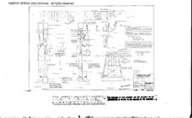 Camas Prairie Railroad Engineering Drawing: General Plan/Piers, Bridge 50 - Cottonwood Creek, Sou...