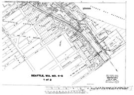 Plat Map of Great Northern Facilities at Seattle, Washington, 1965