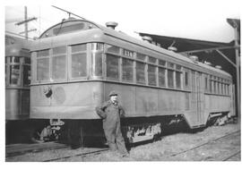 Seattle & Rainier Valley Railway Car 114 in Seattle, Washington, 1937