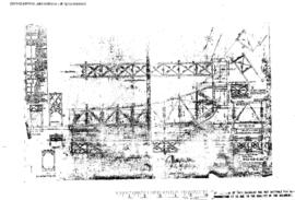 Northern Pacific Engineering Drawing: Shop Plan - General Erection, Bridge 0.59 - Cowlitz River, ...