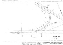 Plat Map of Northern Pacific Facilities at Odair, Washington, 1936