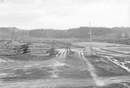 Weyerhaeuser Company Log Reload Facility at Snoqualmie, Washington in February 1975.