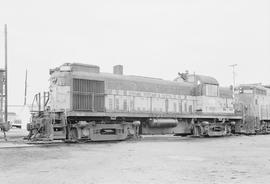 Burlington Northern diesel locomotive 4061 at Tacoma, Washington in 1975.