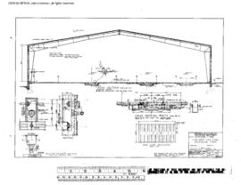 Northern Pacific Engineering Drawing, Car Shop, One Spot at Missoula, Montana, 1968