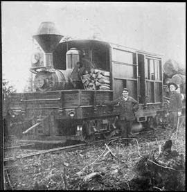 Unknown Climax Steam Locomotive, circa 1930.