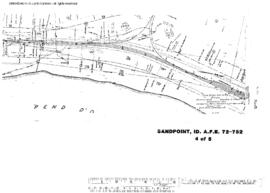 Plat Map of Burlington Northern Facilities at Sandpoint, Idaho, undated