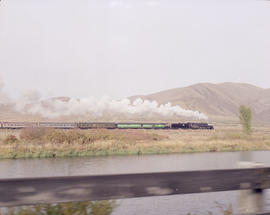 Spokane, Portland & Seattle Railway steam locomotive number 700 at Yakima Canyon, Washington ...