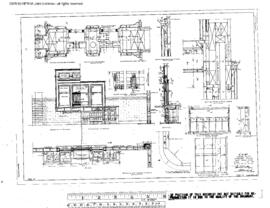 Great Northern Engineering Drawing, Depot at Havre, Montana, 1909
