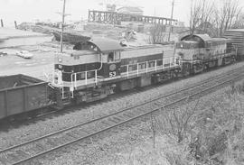 Spokane, Portland & Seattle Railway diesel locomotive number 53 at Tacoma, Washington, circa ...