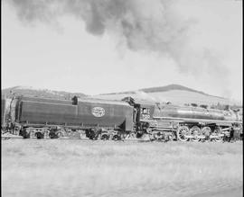 Spokane, Portland & Seattle Railway steam locomotive number 700 at Thompson Falls, Montana in...