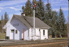 Great Northern Depot at Stryker, Montana, 1970