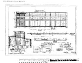 Great Northern Engineering Drawing, Electric Locomotive Repair Shop at Appleyard, Washington, 1928