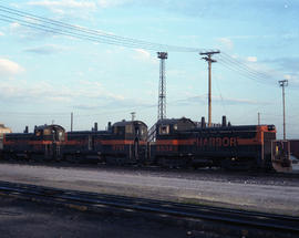 Indiana Harbor Belt Railroad diesel locomotive 8834, 8791 and 8817 at Proviso, Illinois on July 2...