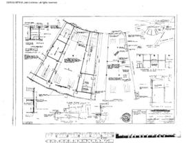 Great Northern Engineering Drawing, Engine House and Shop at Interbay, Washington, 1970