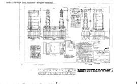 Northern Pacific Engineering Drawing: Detail - Piers, Bridge 0.59 - Cowlitz River, Longview Junct...