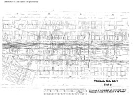 Plat Map of Northern Pacific Facilities at Yakima, Washington, 1966