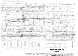 Plat Map of Union Pacific Facilities at Spokane, Washington, undated