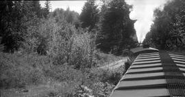 Pacific Coast Railroad steam locomotive number 14 near Taylor, Washington in 1943.