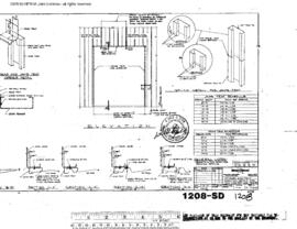 Burlington Northern Engineering Drawing, Wastewater Treatment Facility at Interbay, Washington, 1968