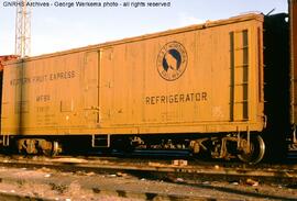 Western Fruit Express Refrigerator Car WFBX 71817 at Denver, Colorado, 1966