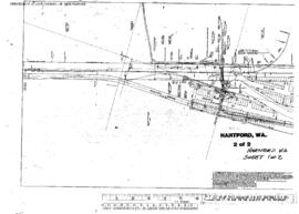 Plat Map of Northern Pacific Facilities at Hartford, Washington, 1921