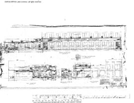 Great Northern Engineering Drawing, Diesel Repair Shop at Havre, Montana, 1957