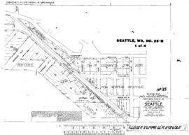 Plat Map of Northern Pacific Facilities at Seattle, Washington, 1922