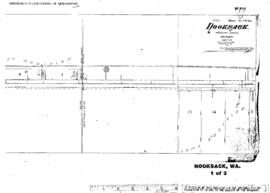 Plat Map of Northern Pacific Facilities at Nooksack, Washington, 1905