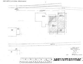 Northern Pacific Engineering Drawing, Depot at Grangeville, Idaho, 1983