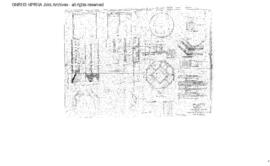 Great Northern Engineering Drawing: Detail of Pier Number 5, Bridge 77 - Fraser River, New Westmi...