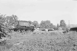 Chehalis Western Diesel Locomotive Number 1632 at Chehalis, Washington in September, 1975.