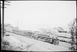 Union Pacific Railroad steam locomotive number 7864 at Tacoma, Washington in 1936.