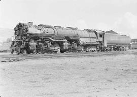 Northern Pacific steam locomotive 5101 at Missoula, Montana, in 1953.