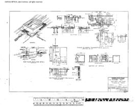 Northern Pacific Engineering Drawing, Car Shop, One Spot at Missoula, Montana, 1967