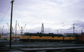 Spokane, Portland and Seattle Railway diesel locomotive 750 at Portland, Oregon in 1966.