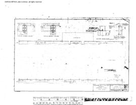 Northern Pacific Engineering Drawing, Car Repair Shed at Parkwater, Washington, 1957