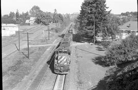 Burlington Northern special train at Vancouver Junction, Washington in 1976.