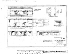 Milwaukee Road Engineering Drawing, Freight House at Lewiston, Montana, 1914