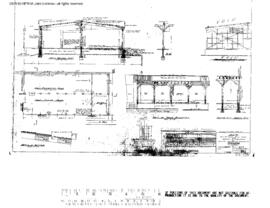 Spokane, Portland, and Seattle Railway Engineering Drawing, Freight House at Portland, Oregon, 1936