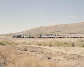 Spokane, Portland & Seattle Railway steam locomotive number 700 at Kiona, Washington in 1990.